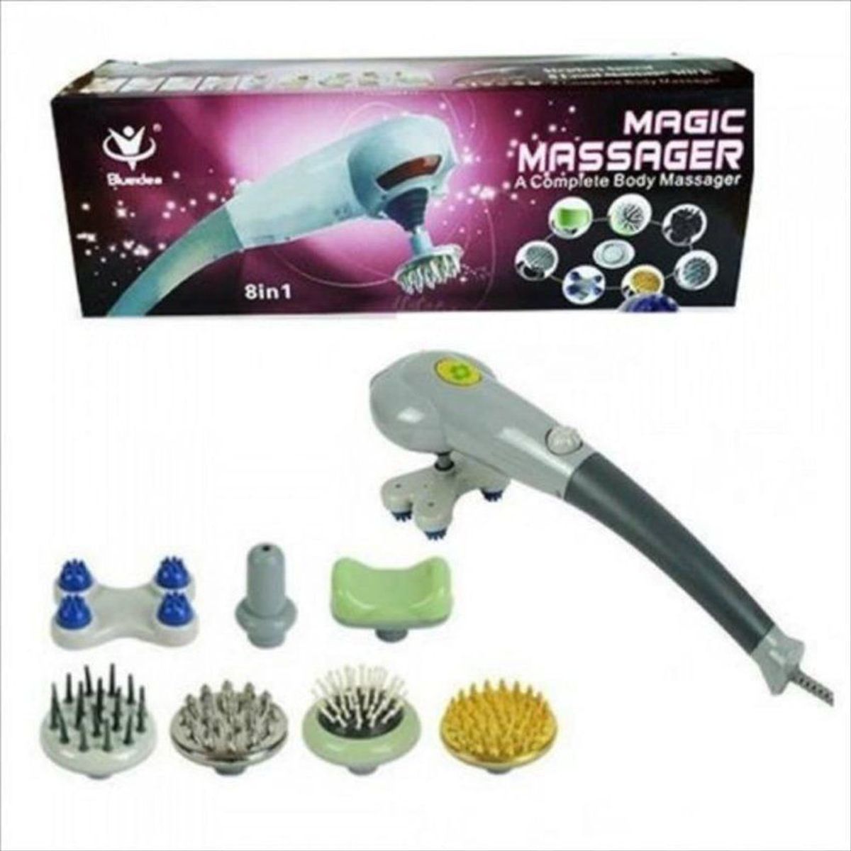 SKY - Masajeador eléctrico magic massager 8 en 1