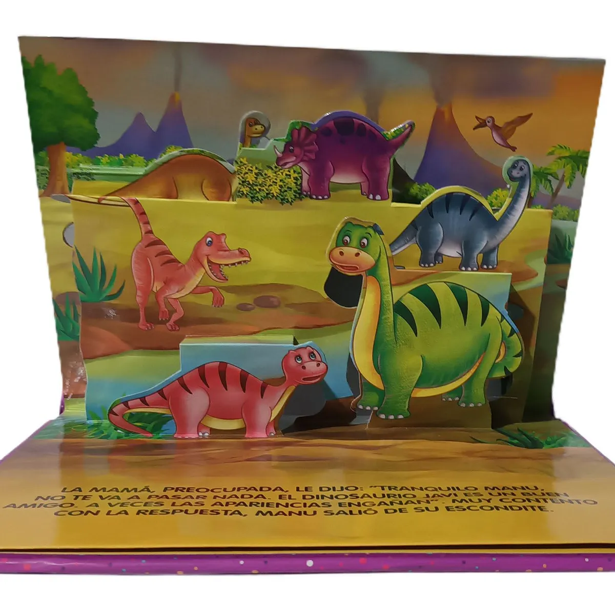 LEXUS - Libro Un Dinosaurio Asustado En 3d - Fabulas 3d Para Niños