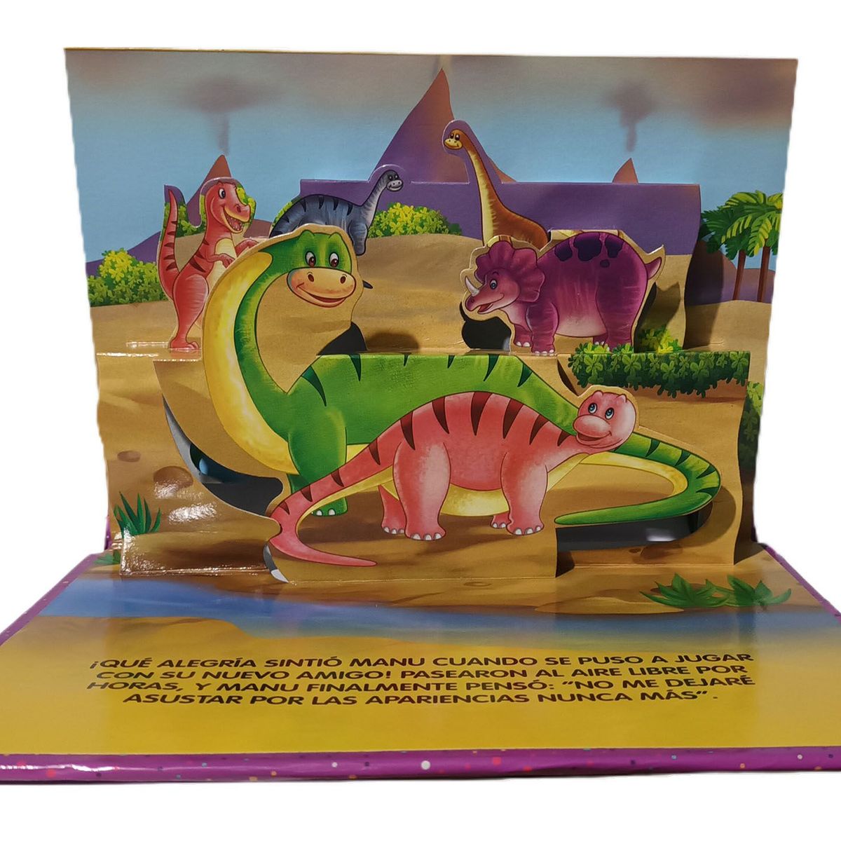 LEXUS - Libro Un Dinosaurio Asustado En 3d - Fabulas 3d Para Niños