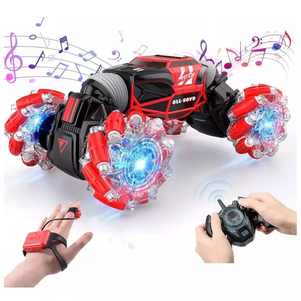 GENERICO - Carro Control Remoto Stunt 4x4 Sensor Mano Movimiento R