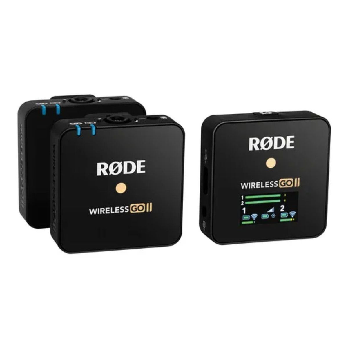 RODE - Kit microfonos rode wireless go ii – 2 transmisores y 1 receptor