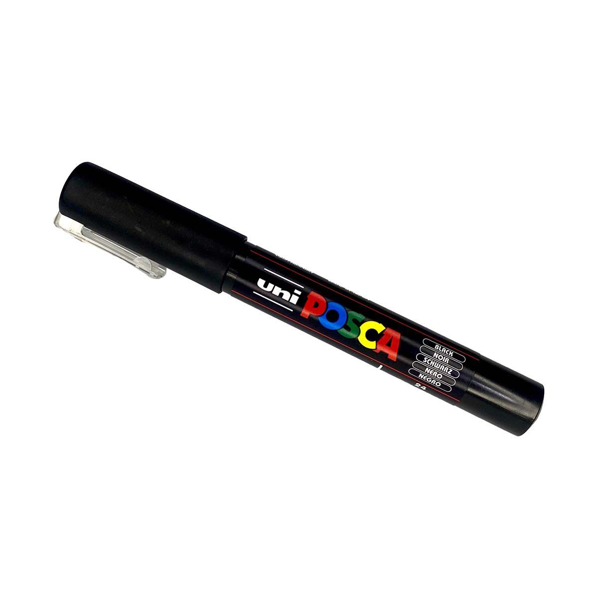 POSCA - Marcador Posca Pc-1m Punta Extra Fina Color Negro