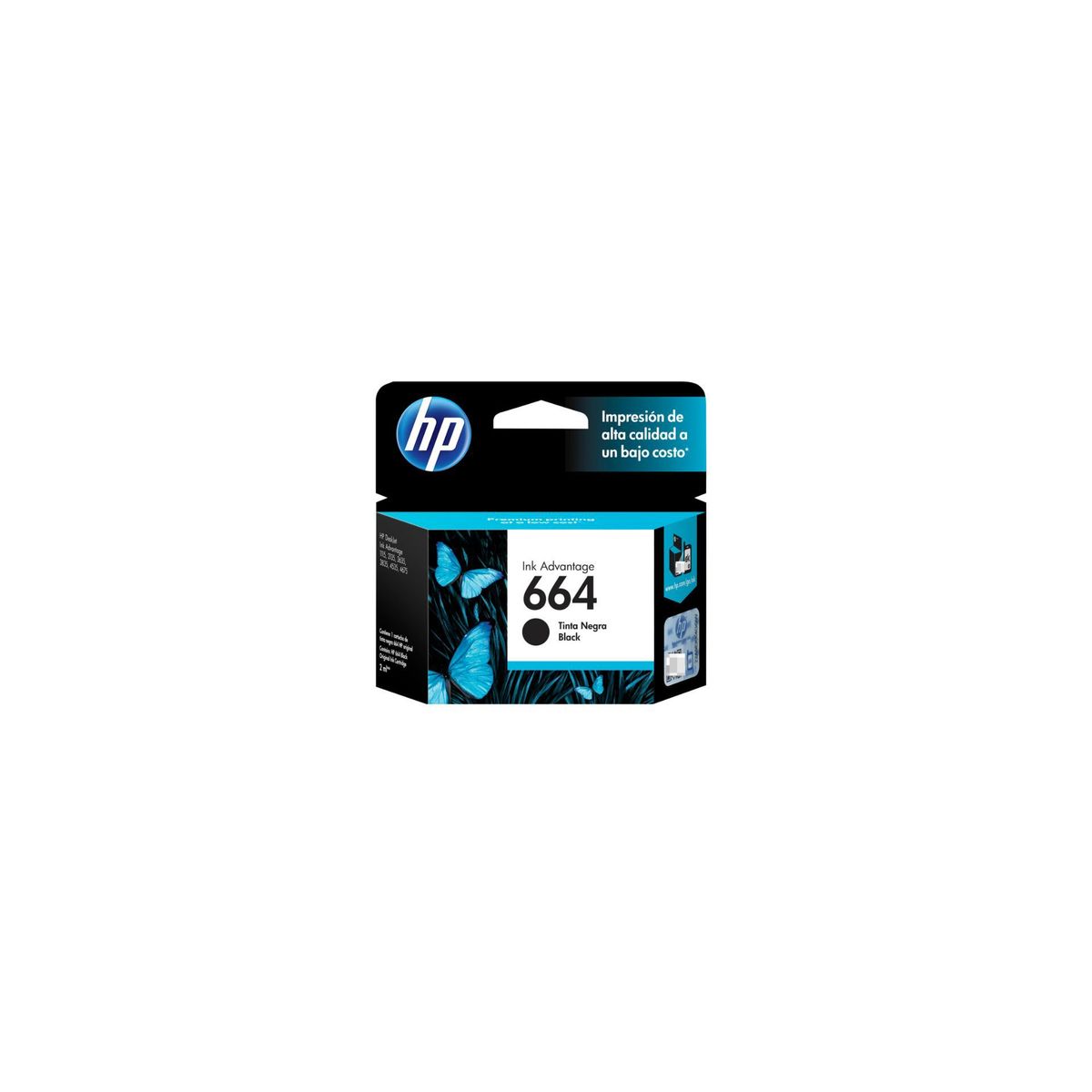 HP - Cartucho De Tinta Hp 664 Negro Original F6v29al