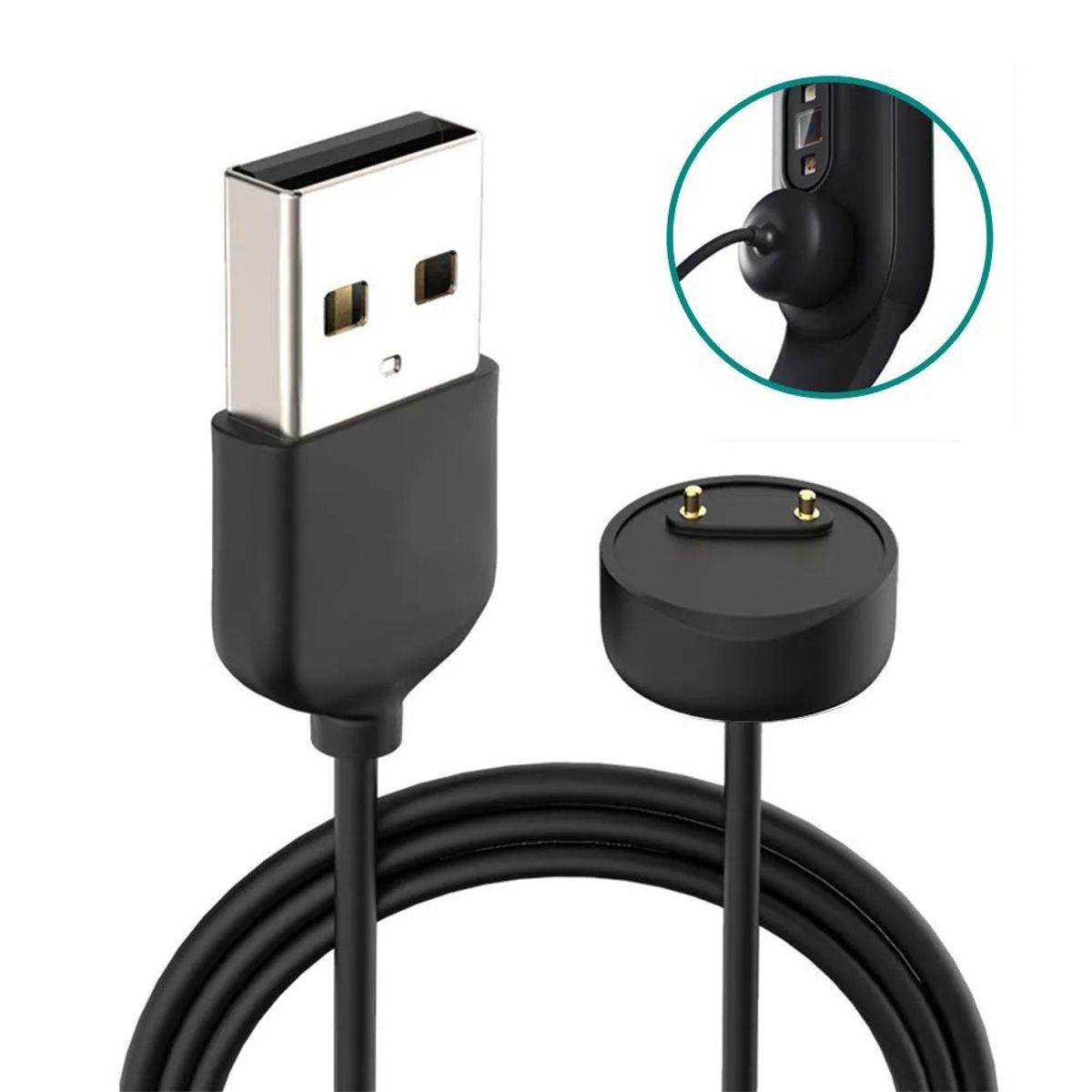 GENERICO - Cable Cargador Usb Para Xiaomi Mi Band 2/ 3/ 4/ 5/ 6/ 7