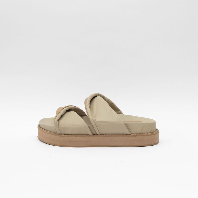VAL ARUZO - Sandalia mujer Val Aruzo Sisi Beige en cuero acolchadas
