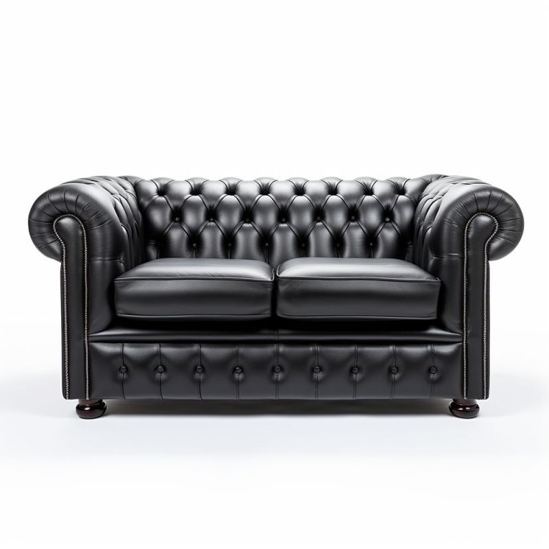 GENERICO - Sofa Chester Harry  2 Puestos 180 Negro