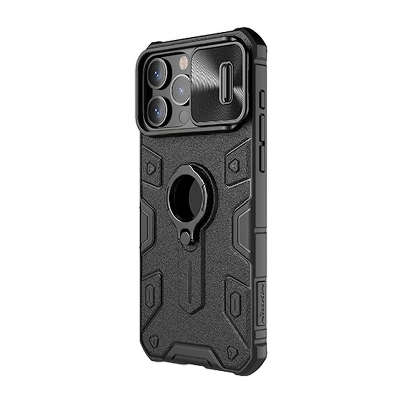 NILLKIN - Estuche Nillkin CamShield Armor Compatible Iphone 15 Pro Negro