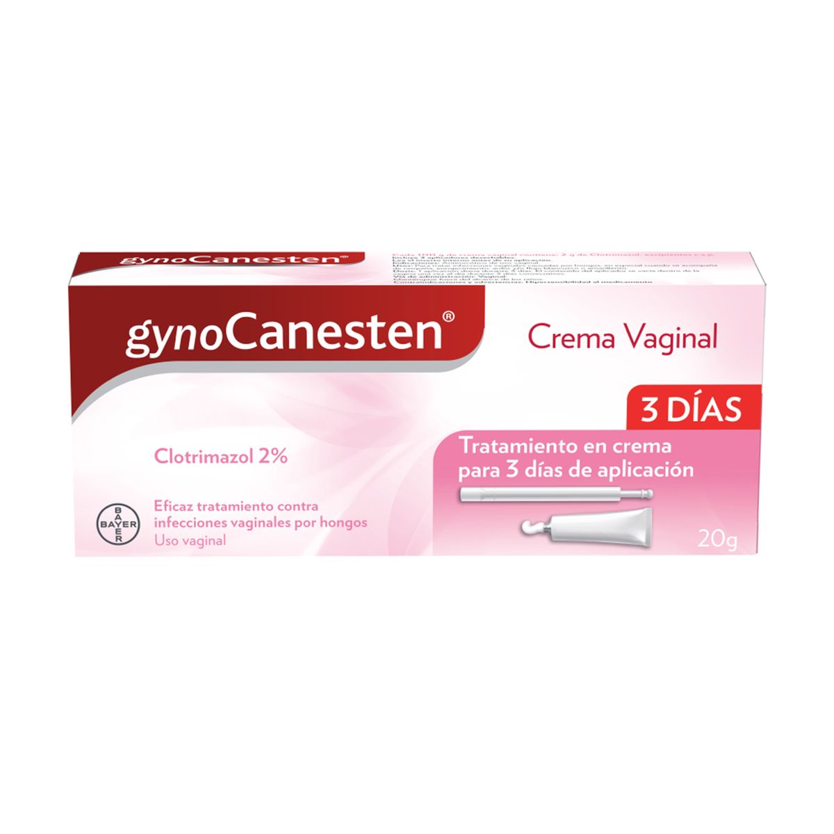 BAYER - Gynocanesten Crema 2% X20gr 3dias Imp