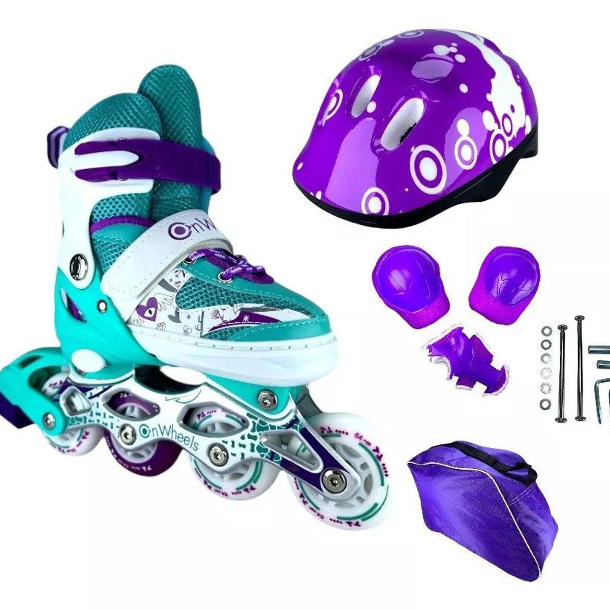 SUPER LOOK - Patines Ajustables Linea Semiprofesionales on whells niñas S