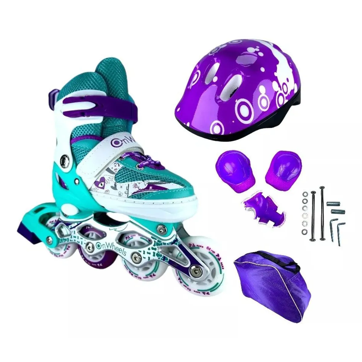 SUPER LOOK - Patines Ajustables Linea Semiprofesionales on whells niñas M