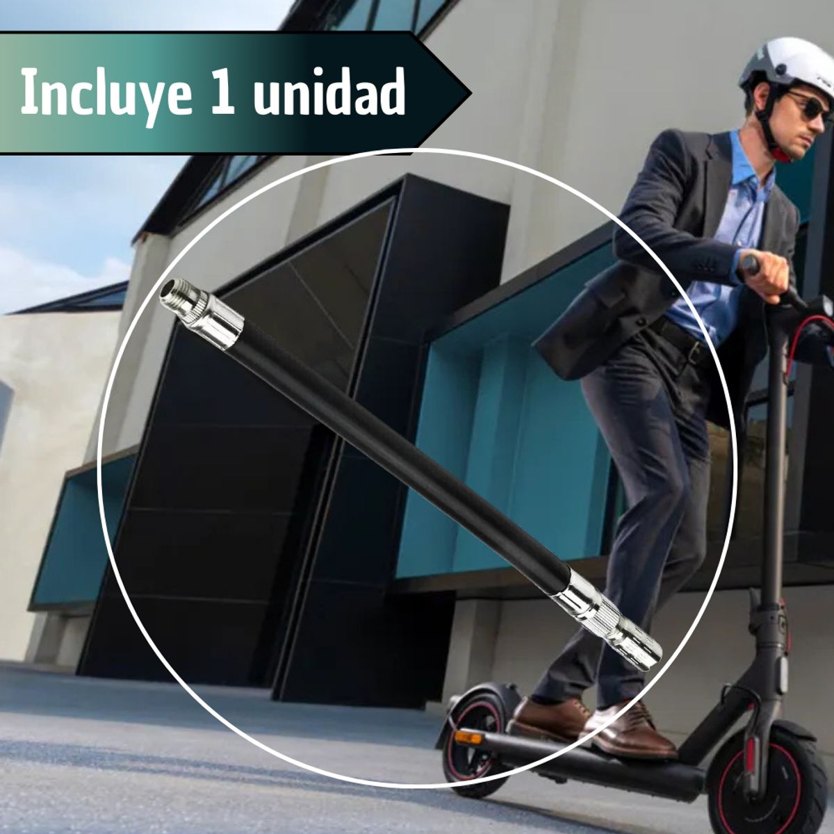 GENERICO - Manguera Extensor Bomba Inflador Llanta Bici Patineta Balón