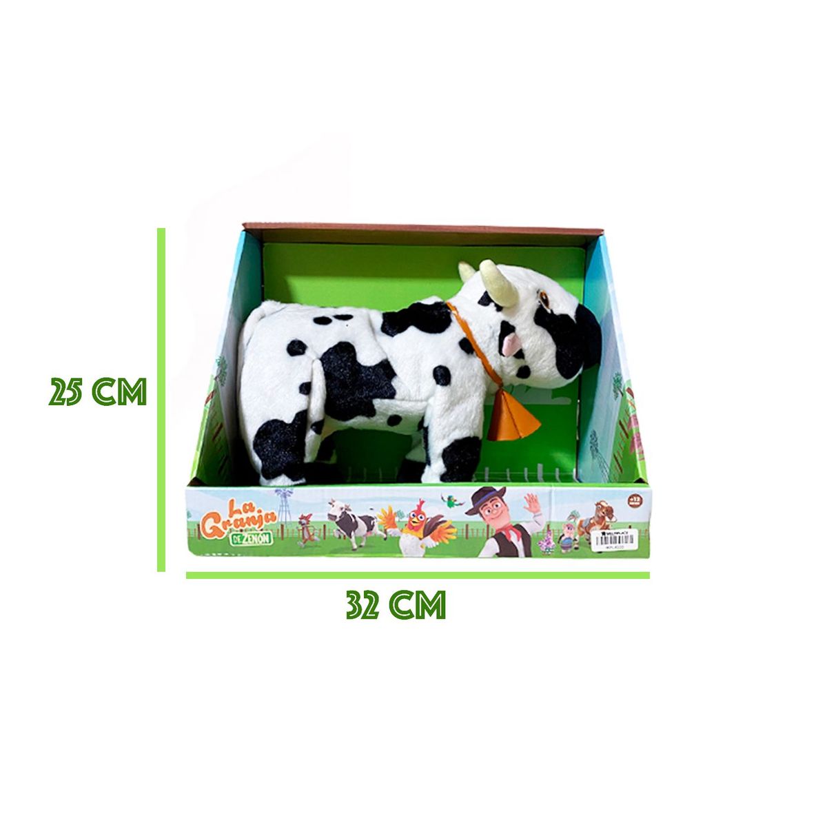 MULTIPLACE COLOMBIA - LA VACA LOLA DE PELUCHE LA GRANJA DEL ZENON CAMINA Y CANTA-