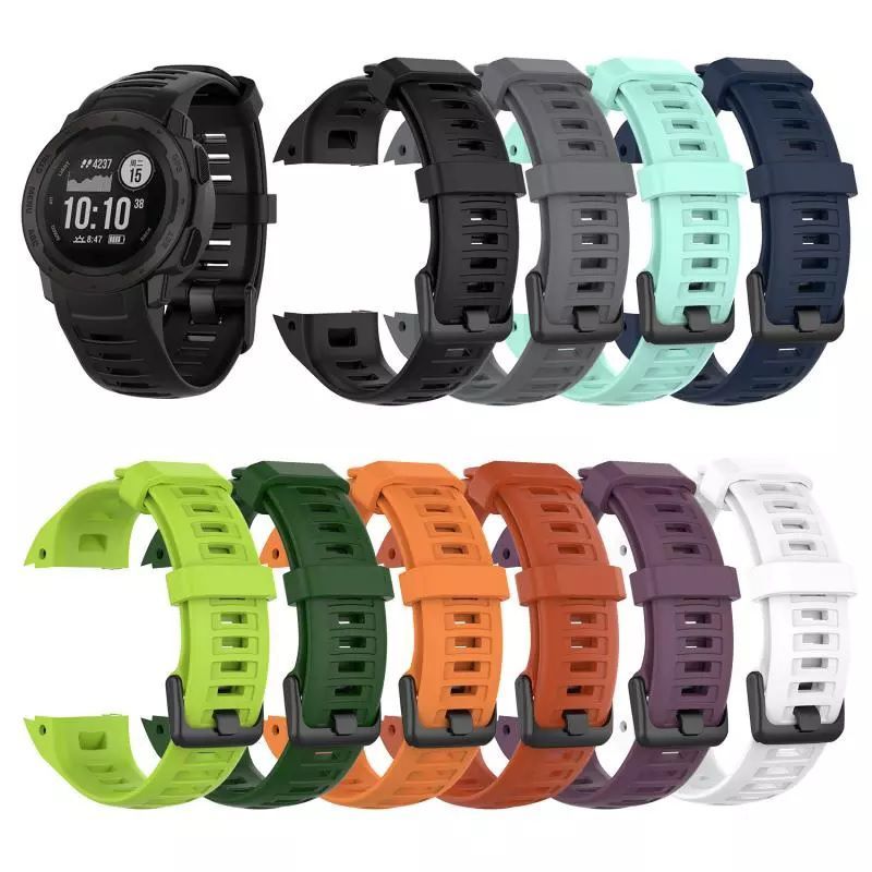 GENERICO - Pulsera Correa En Silicona Para Reloj Garmin Instinct