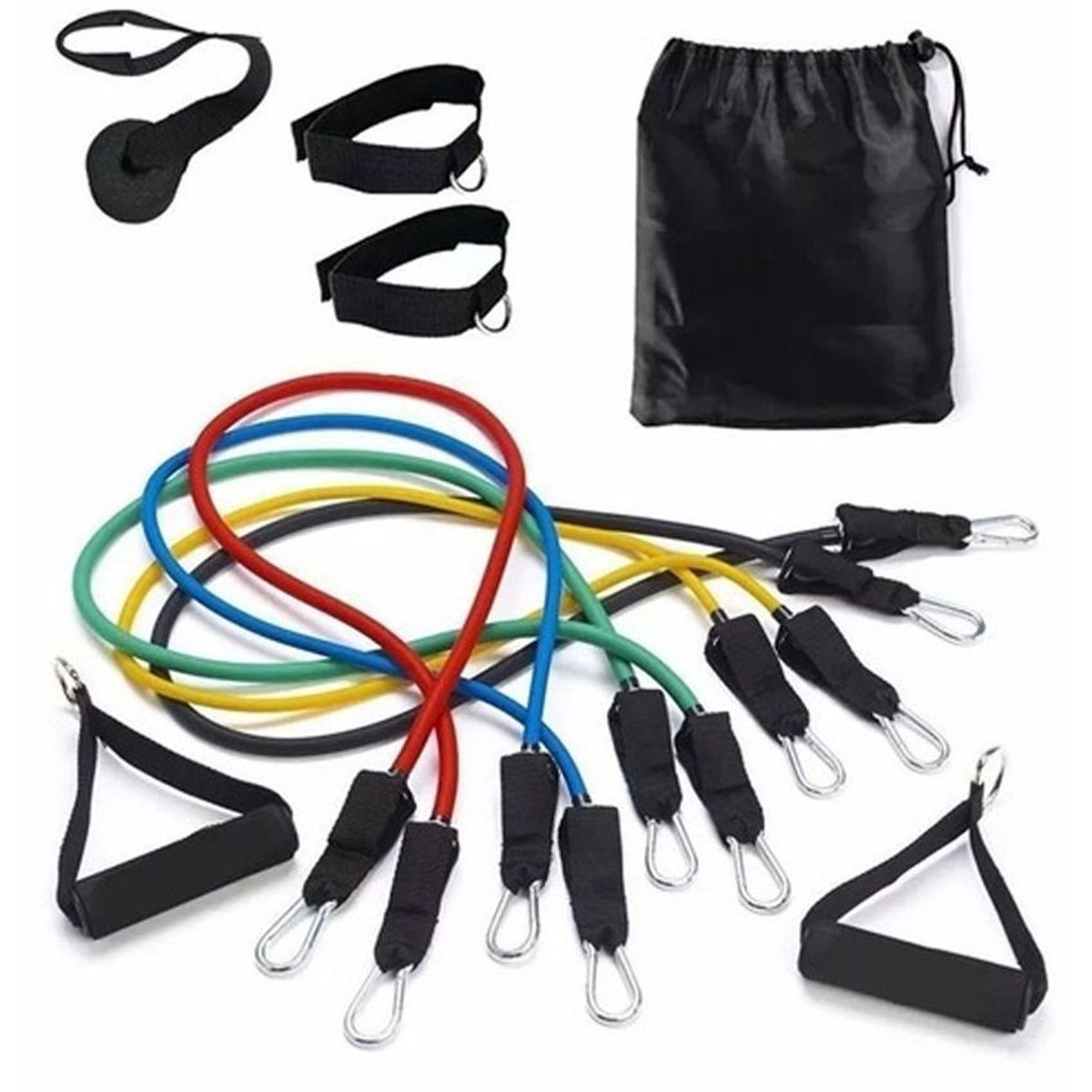 GENERICO - Kit bandas elásticas tubulares set 11 piezas juego ancla