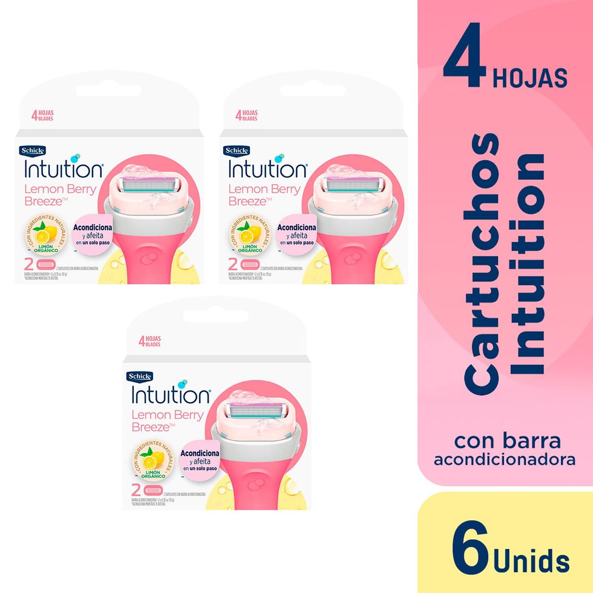 SCHICK - Schick Intuition Repuestos x3und
