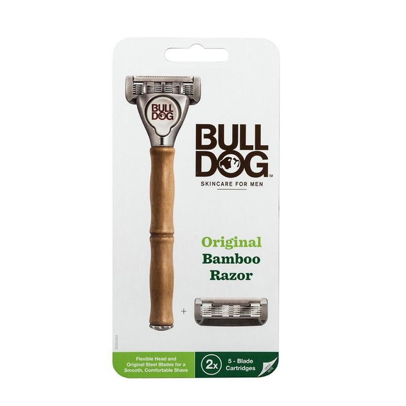 BULLDOG - Maquina de Afeitar Bulldog Bamboo + 1 Repuesto