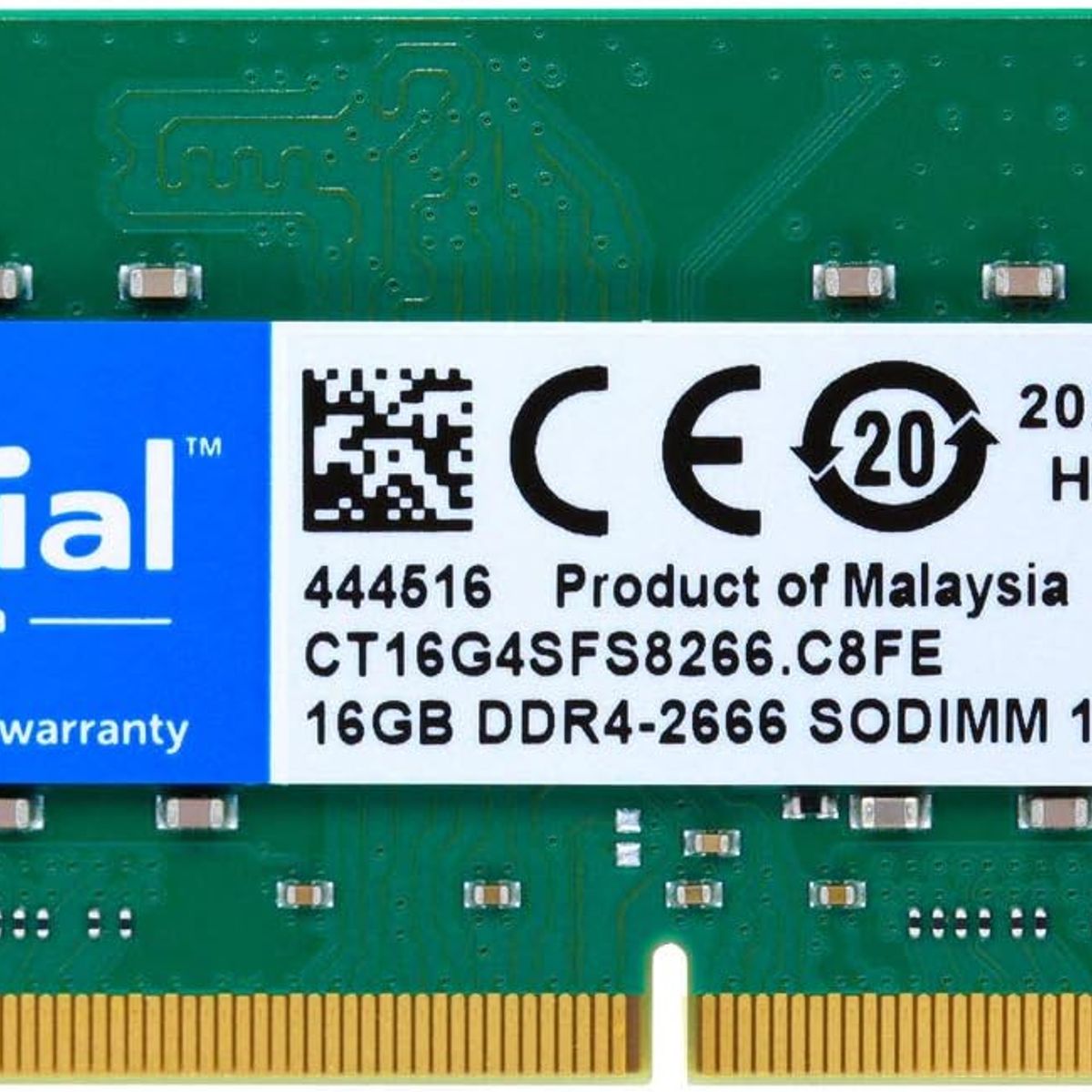 CRUCIAL - Memoria ram crucial ddr4 16gb-3200mhz portatil