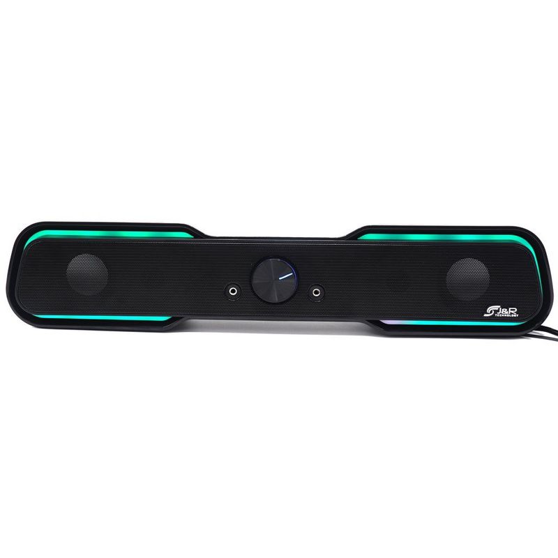 ZER - PARLANTE GAMER 10W HI-FI RGB USB 35MM NEGROS PARA PC