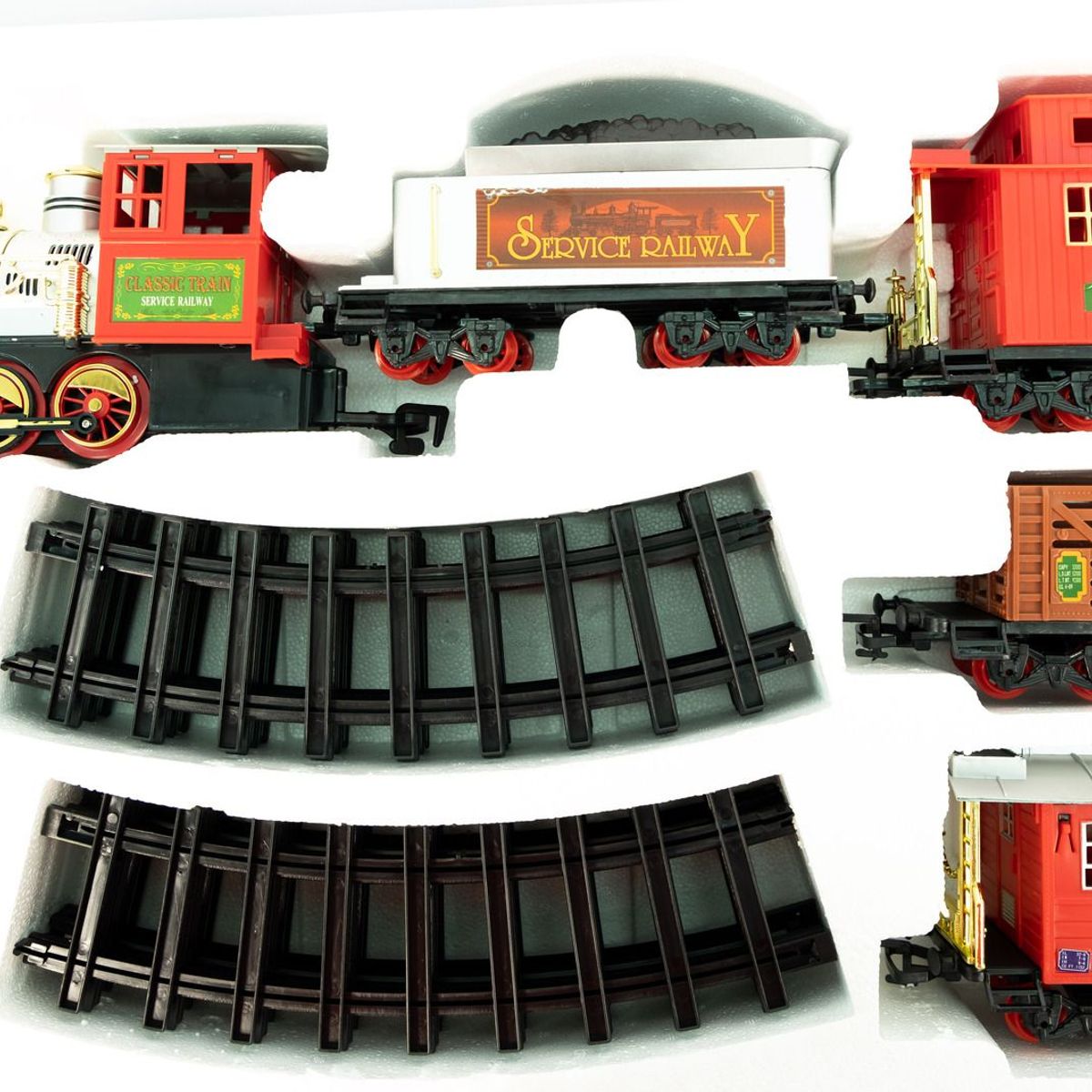 JUGUETERIA EXPRESS - Pista De Tren Musical Navideño Grande Con Luz 666cm