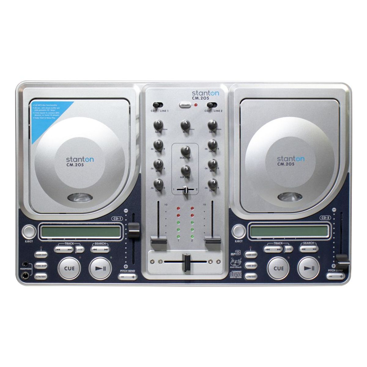 GENERICO - Reproductor-Mezclador Profesional STANTON  de CD CM205