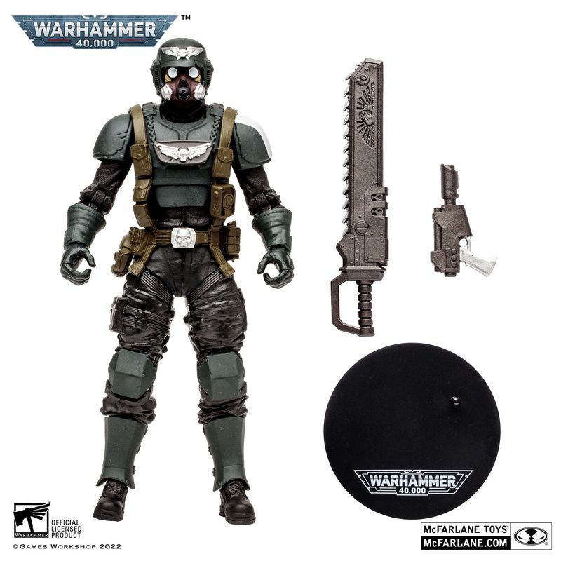 HASBRO - Veteran Guardsman Dark Figura Warhammer 40K McFarlane 18 Cm