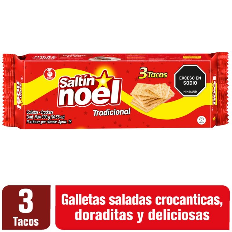 NOEL - Galleta Saltin Noel  3 Tacos