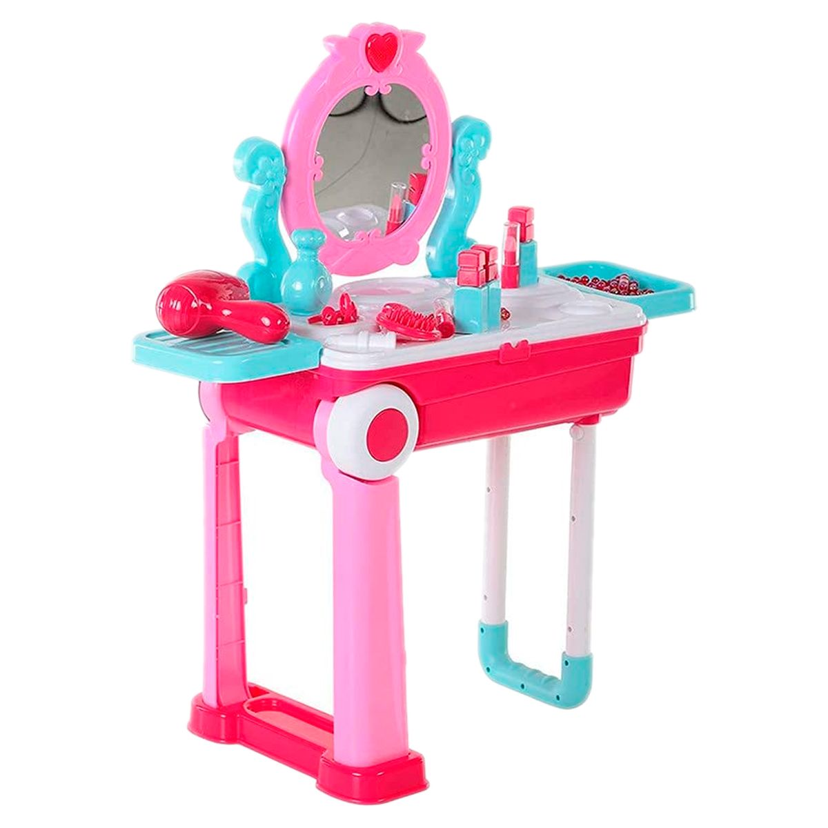 GENERICO - Set Tocador Maleta Ruedas Maquillaje Niña Con Accesorios