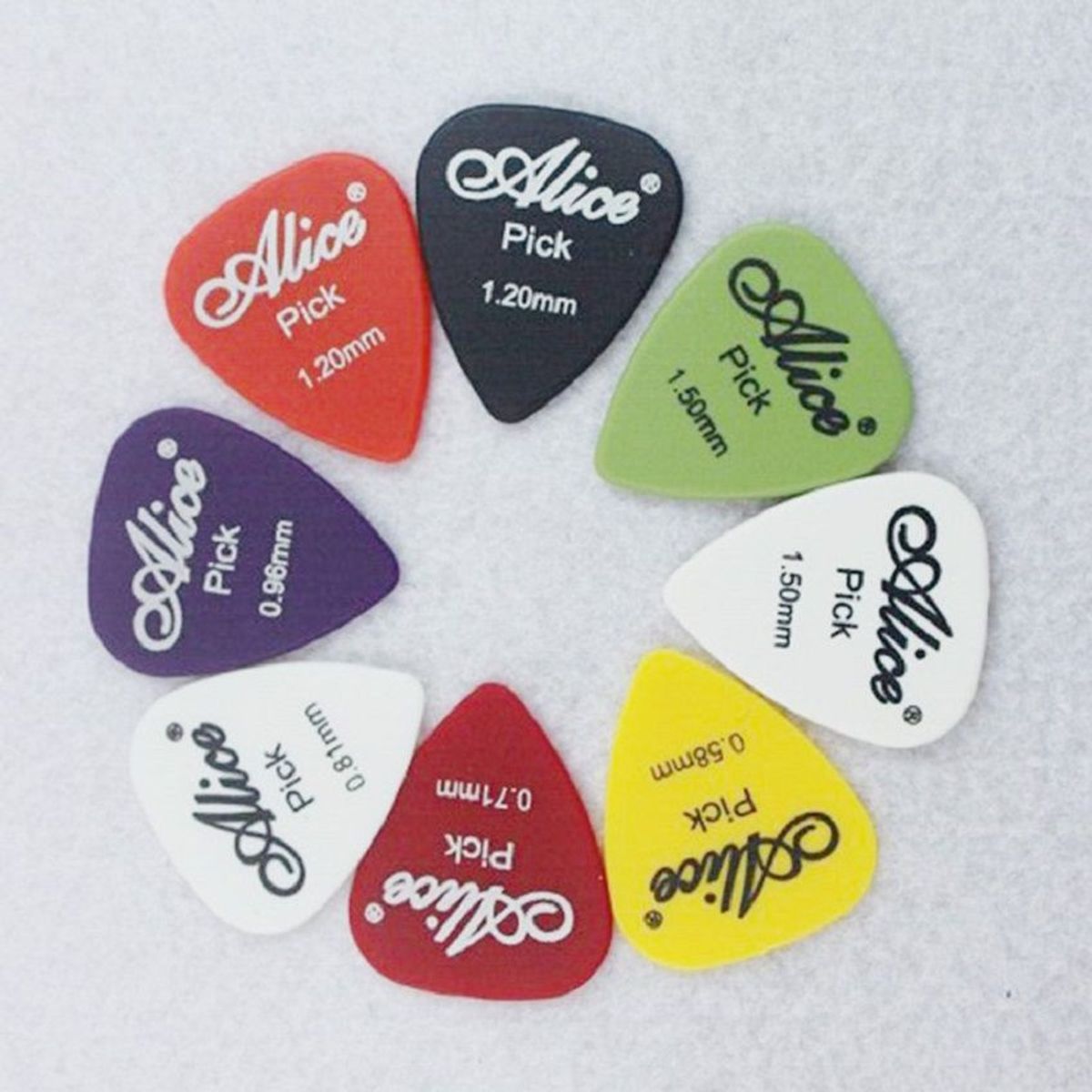GENERICO - Set X 10 Uñas Picks Puas Alice Guitarra Surtido Sin Caja