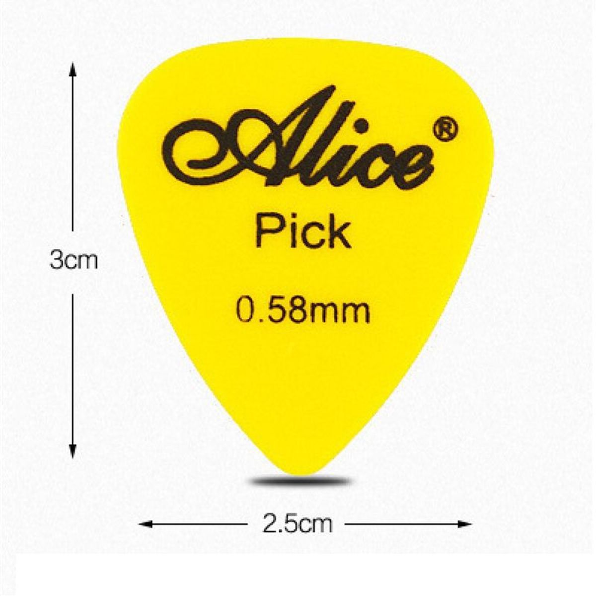 GENERICO - Set X 10 Uñas Picks Puas Alice Guitarra Surtido Sin Caja