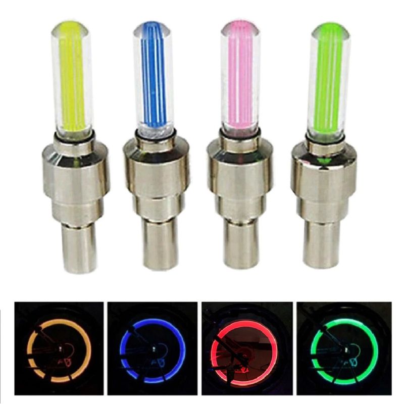 GENERICO - Luz Led Bicicleta Tod Vehículo Rueda Llanta Rin Válvula Neón