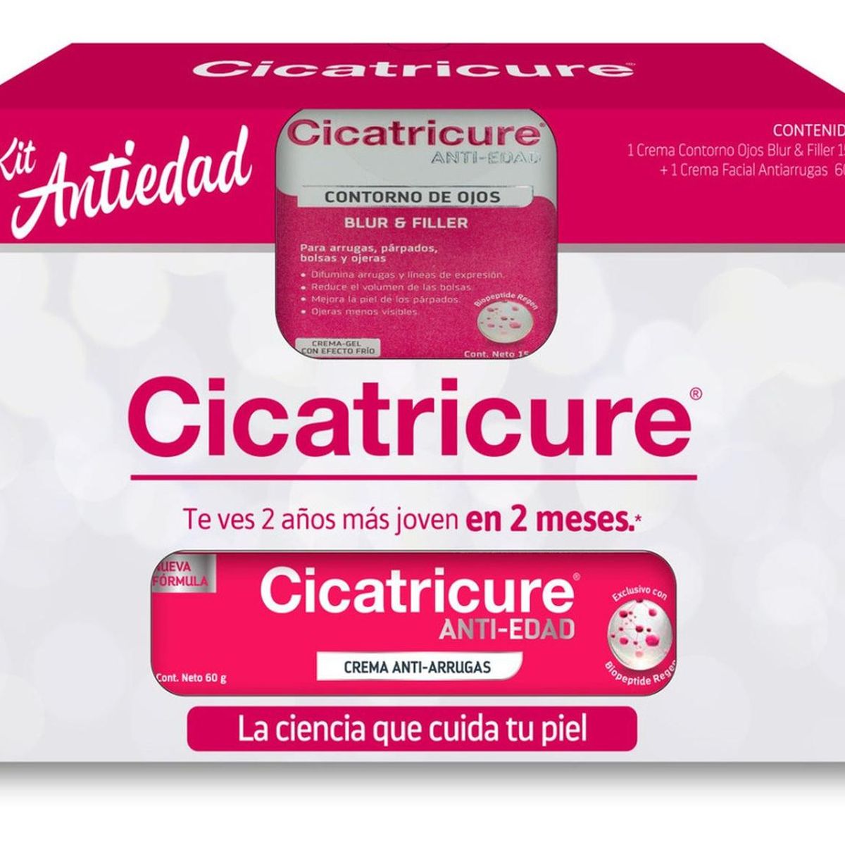 CICATRICURE - PACK CICATRICURE CREMA 60G + CICATRICURE CONTORNO DE OJOS BLUR & FILLER 15G