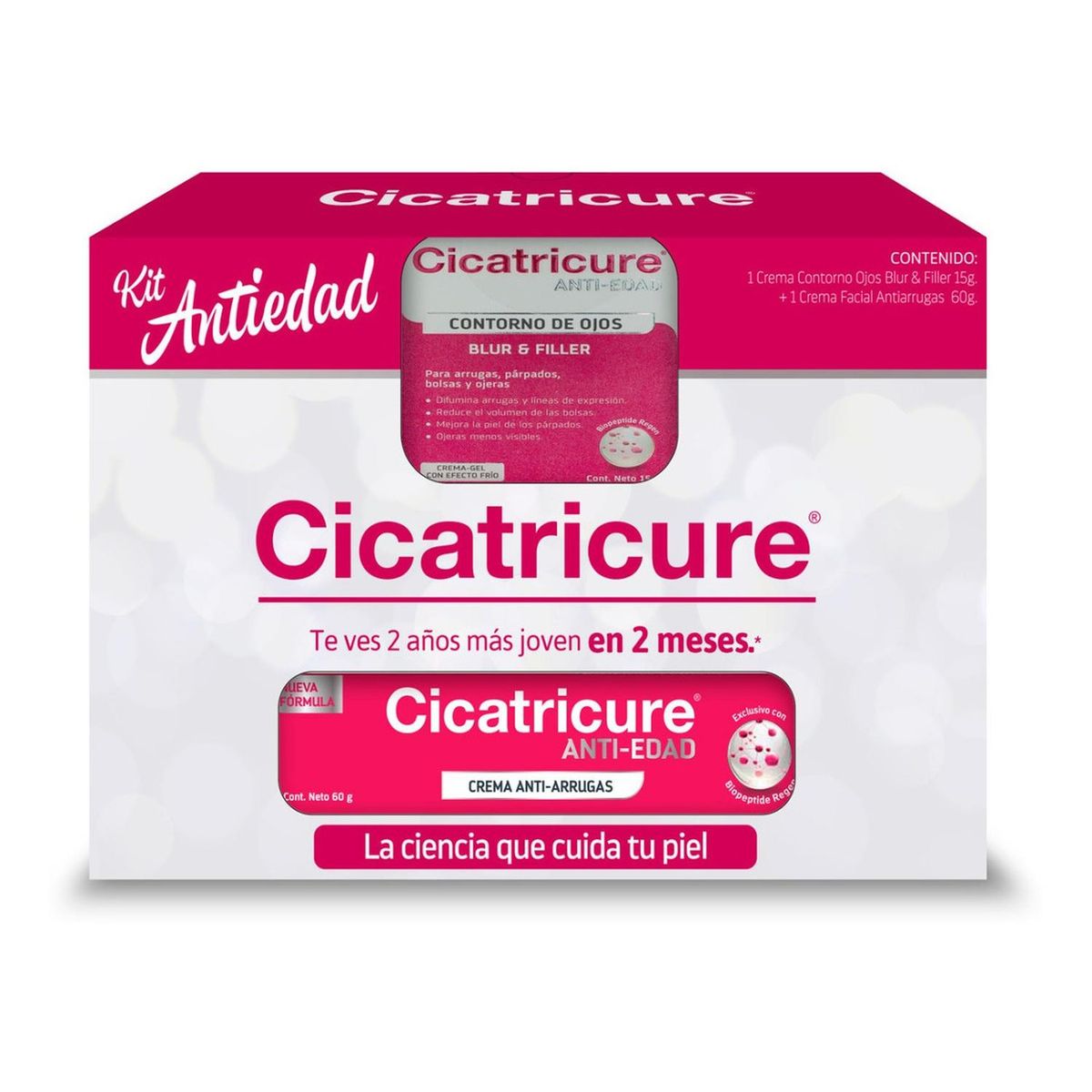 CICATRICURE - PACK CICATRICURE CREMA 60G + CICATRICURE CONTORNO DE OJOS BLUR & FILLER 15G