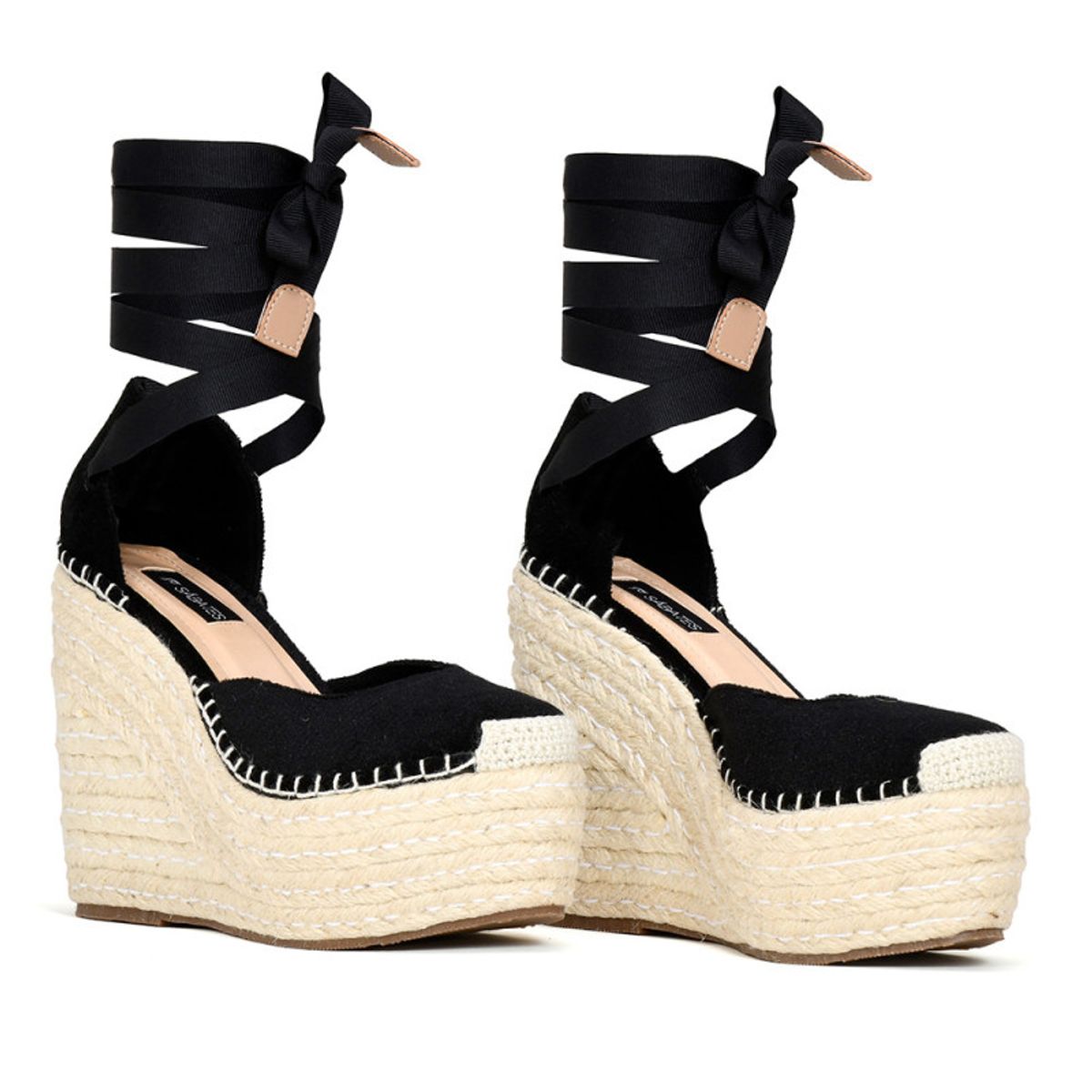 SABATES - Sandalias Plataformas Espadrilles Sábates Cami Negro