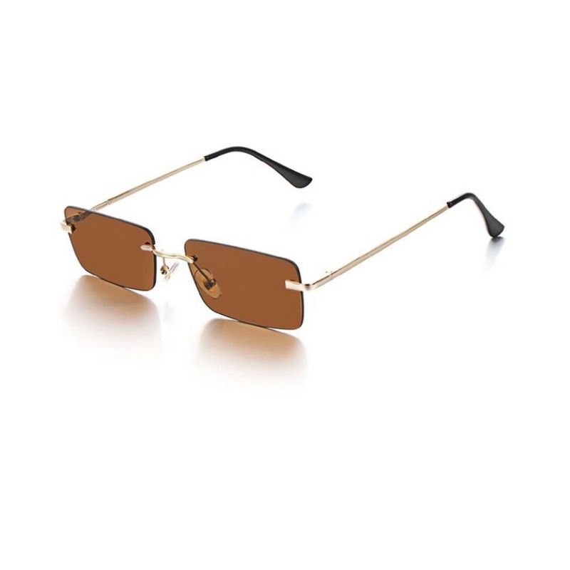 GENERICO - Gafas De Sol Rectangulares Pequeñas Modernas Fashion Outfit