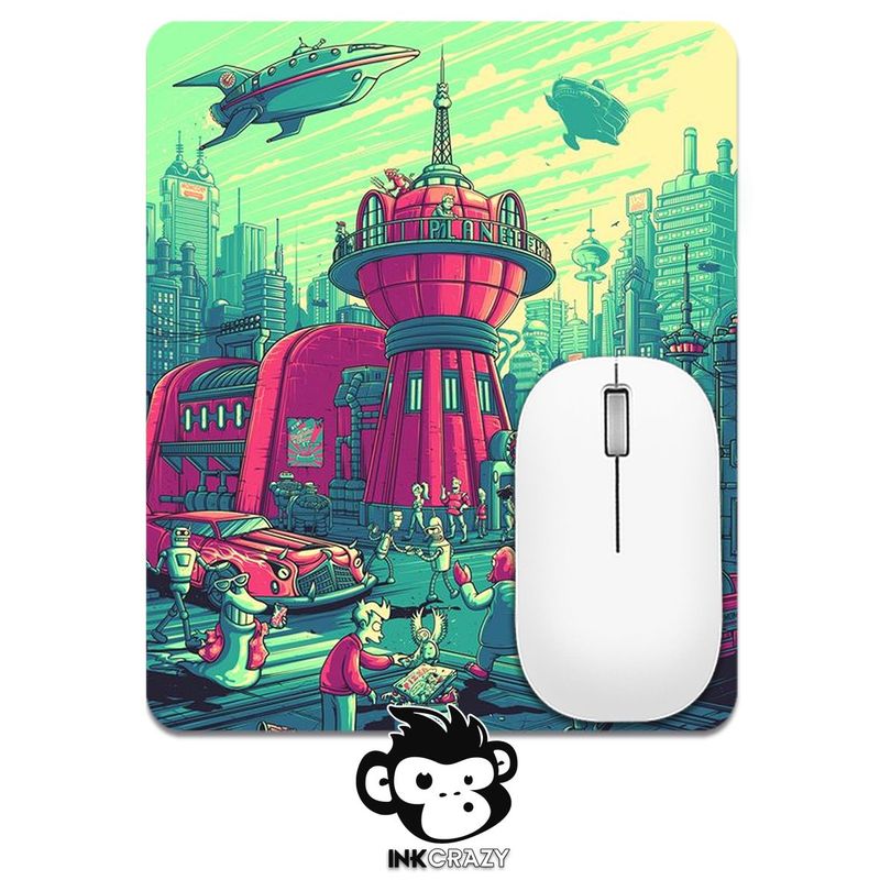 GENERICO - Mouse Pad Ciudad Futurama