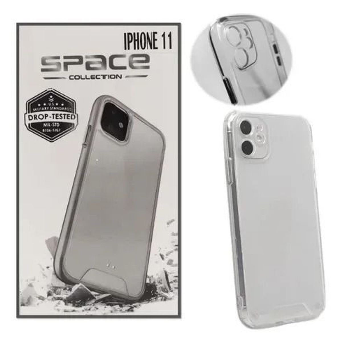 GENERICO - Forro Acrìlico Space Compatible con ¡Phone 11