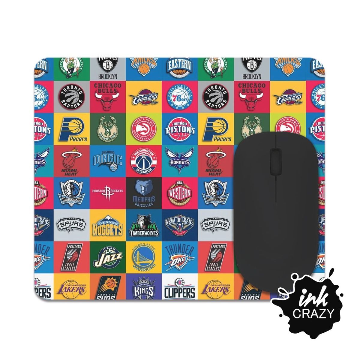 GENERICO - Mouse Pad NBA Logos Baloncesto