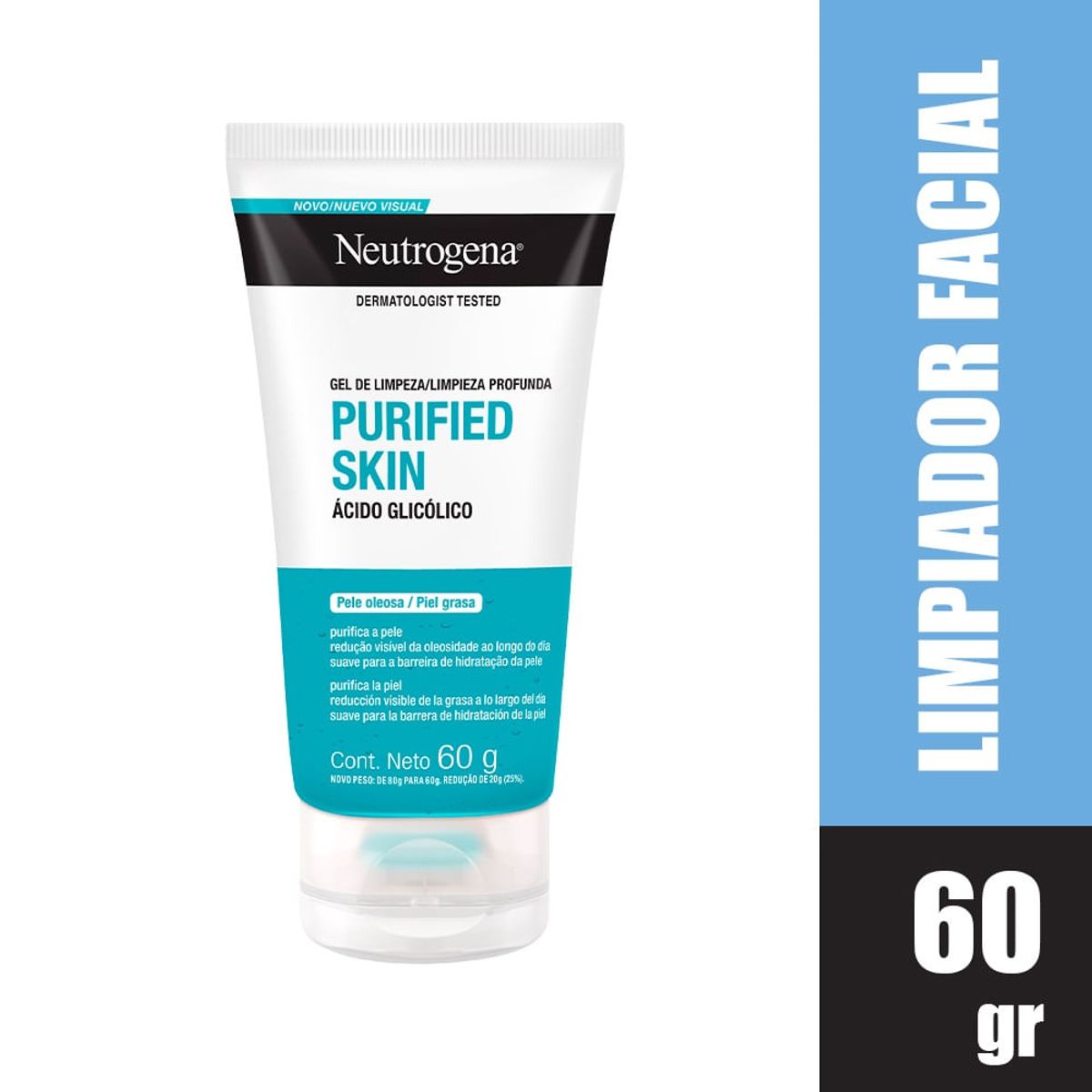 NEUTROGENA - Gel Limpiador Facial Neutrogena Purified Skin X 60G