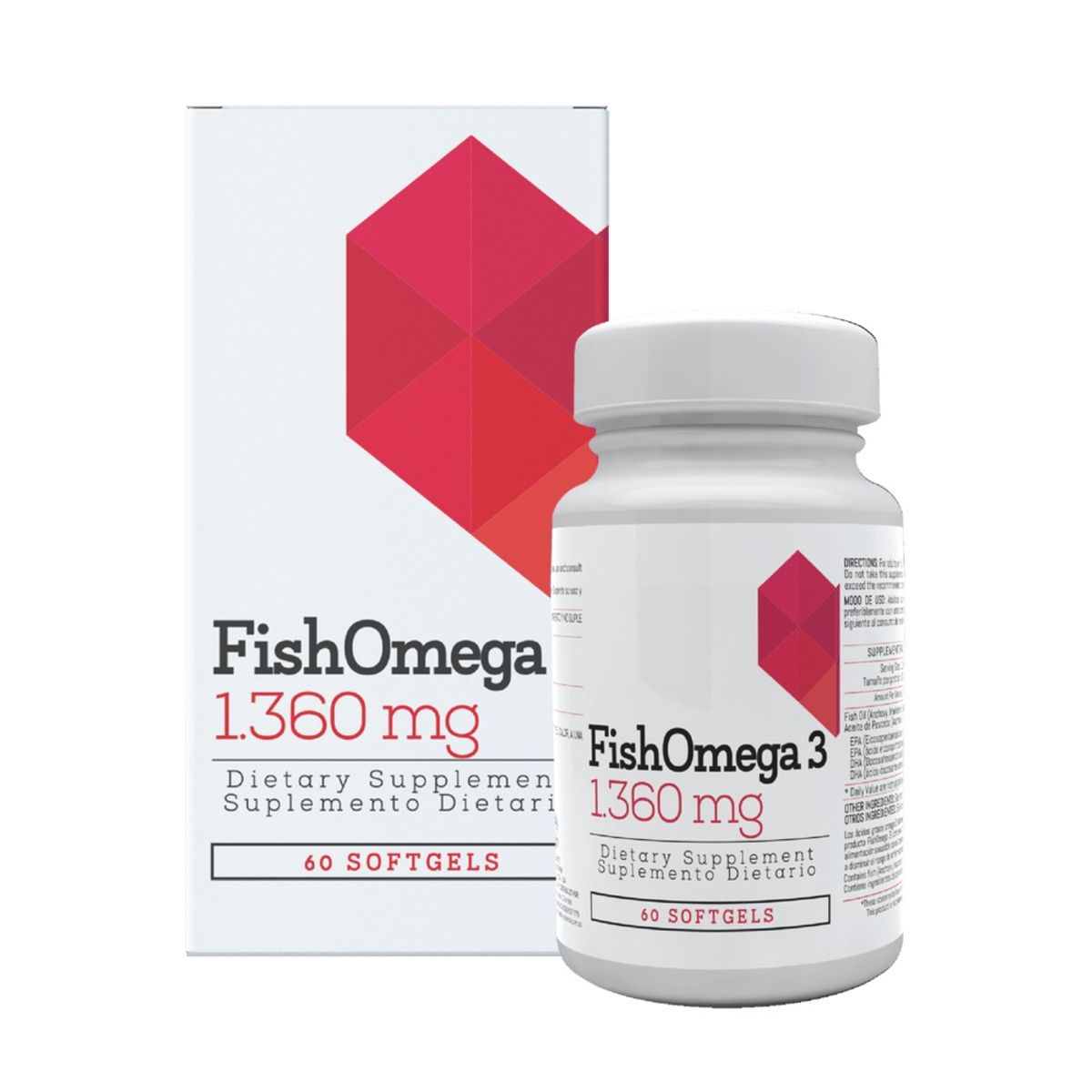 HEALTHY AMERICA - Fish Omega 3 Healthy America 1360mg X 60 Capsulas