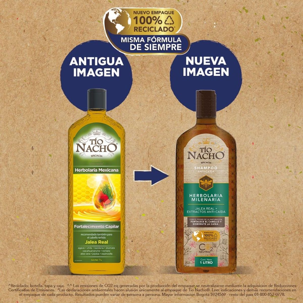TIO NACHO - Shampoo Tio Nacho Herbolaria Anticaida X 1000ml