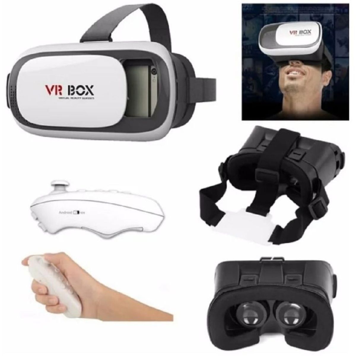 SKY - Gafas realidad virtual 3d vr box + control bluetooth juegos