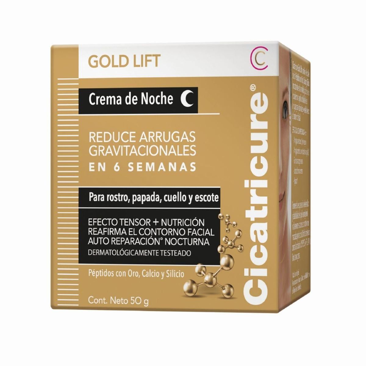CICATRICURE - Cicatricure Crema Facial Antiarrugas Antiedad Gold Noche 50 G
