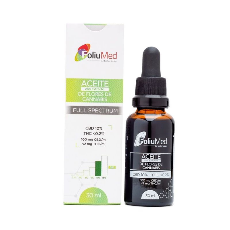 FOLIUMED - Aceite Extracto De Flores Foliumed Cbd 10% X 30ml