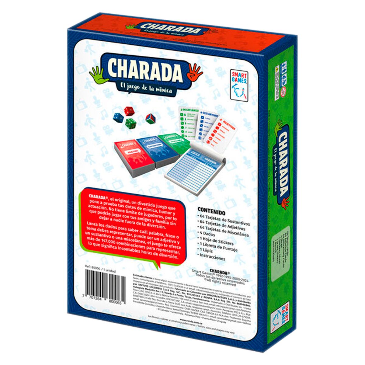 GENERICO - Juegos Didactico Charadas Caras Y Gestos Fiestas Amigos