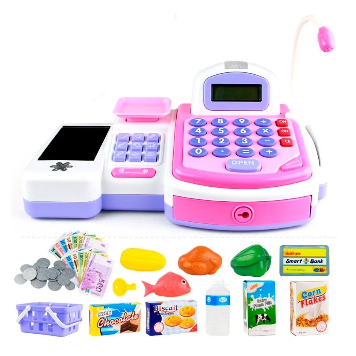 GENERICO - Caja Registradora Calculadora Juguete Niña Accesorios Sonido