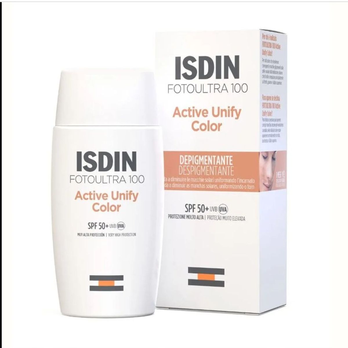 ISDIN - Foto Ultra Active Unify F,Fluid Color  50+ x 50ml - Isdin