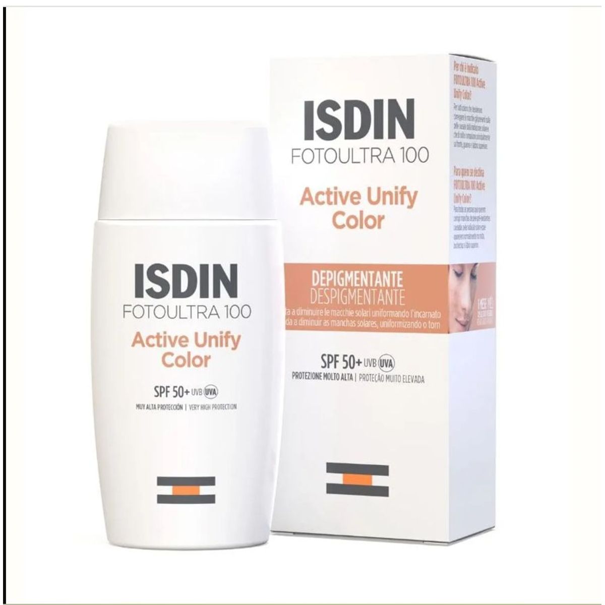 ISDIN - Foto Ultra Active Unify F,Fluid Color  50+ x 50ml - Isdin