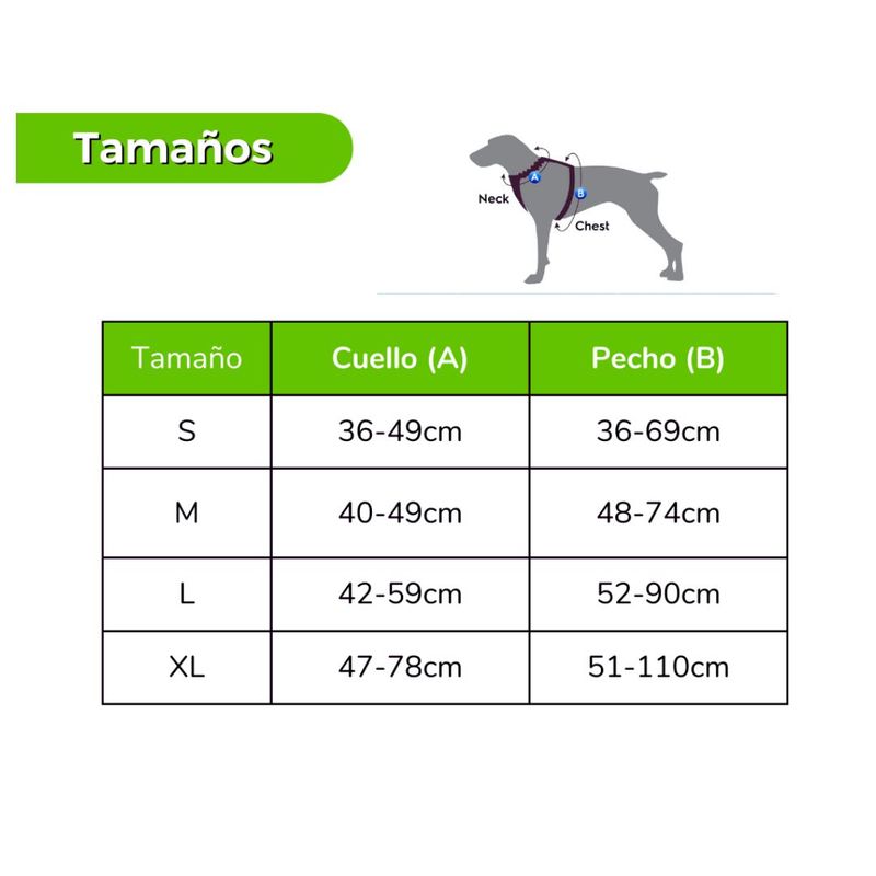 AFM - Pechera Para Perros Con Absorción De Impactos Talla XL