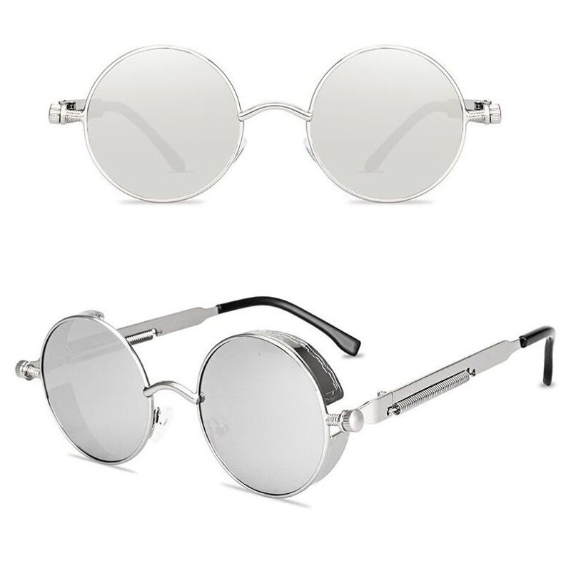 GENERICO - Gafas De Sol Redondas Steampunk Vintage