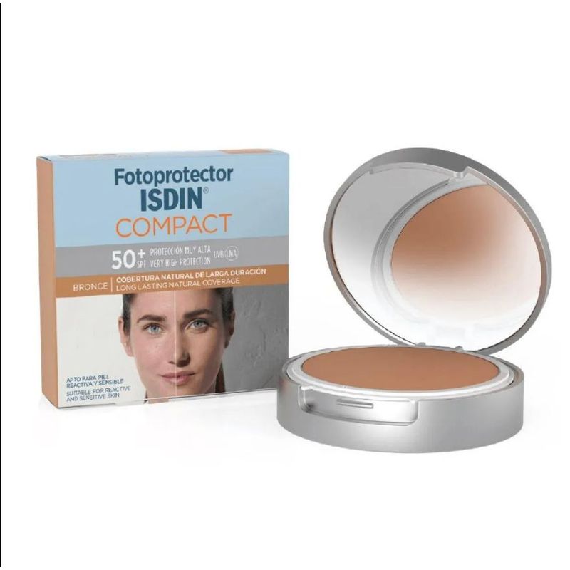 ISDIN - Fotoprotector Compact SPF 50+ Tono Bronce x 10g - Isdin